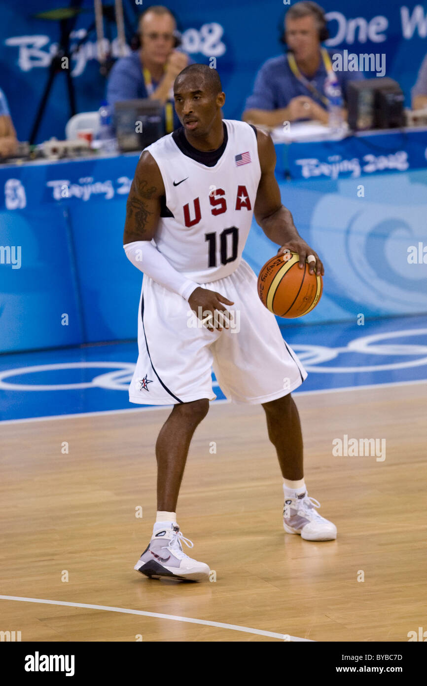 Kobe Bryant (US) USA-China men's basketball action at the 2008 ...