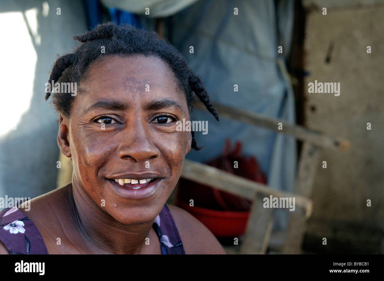 Haiti woman smiling hi-res stock photography and images - Alamy