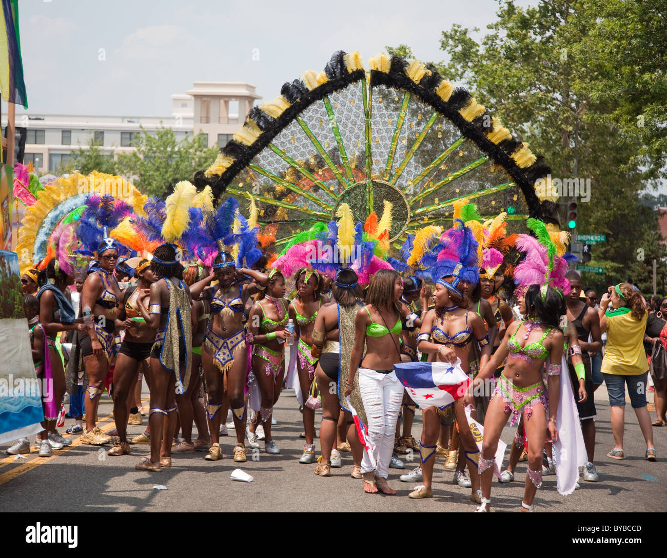 Launched by a large Caribbeanstyle parade with dancers, the DC
