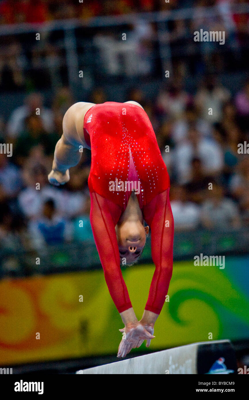 Shawn Johnson (USA) Women's Individual All Around Gymnastics silver