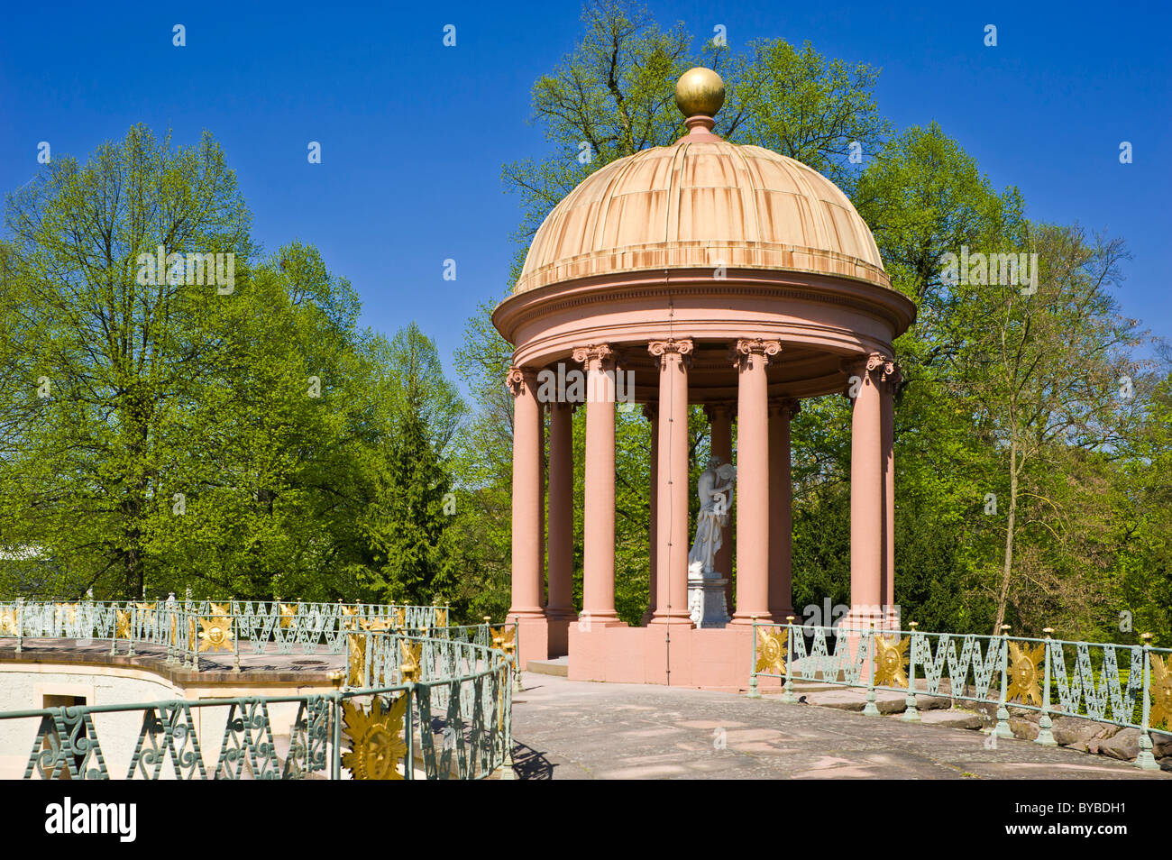 Schwetzingen Castle, Apollo Temple in the castle garden, Schwetzingen, Electoral Palatinate, Baden-Wuerttemberg, Germany, Europe Stock Photo