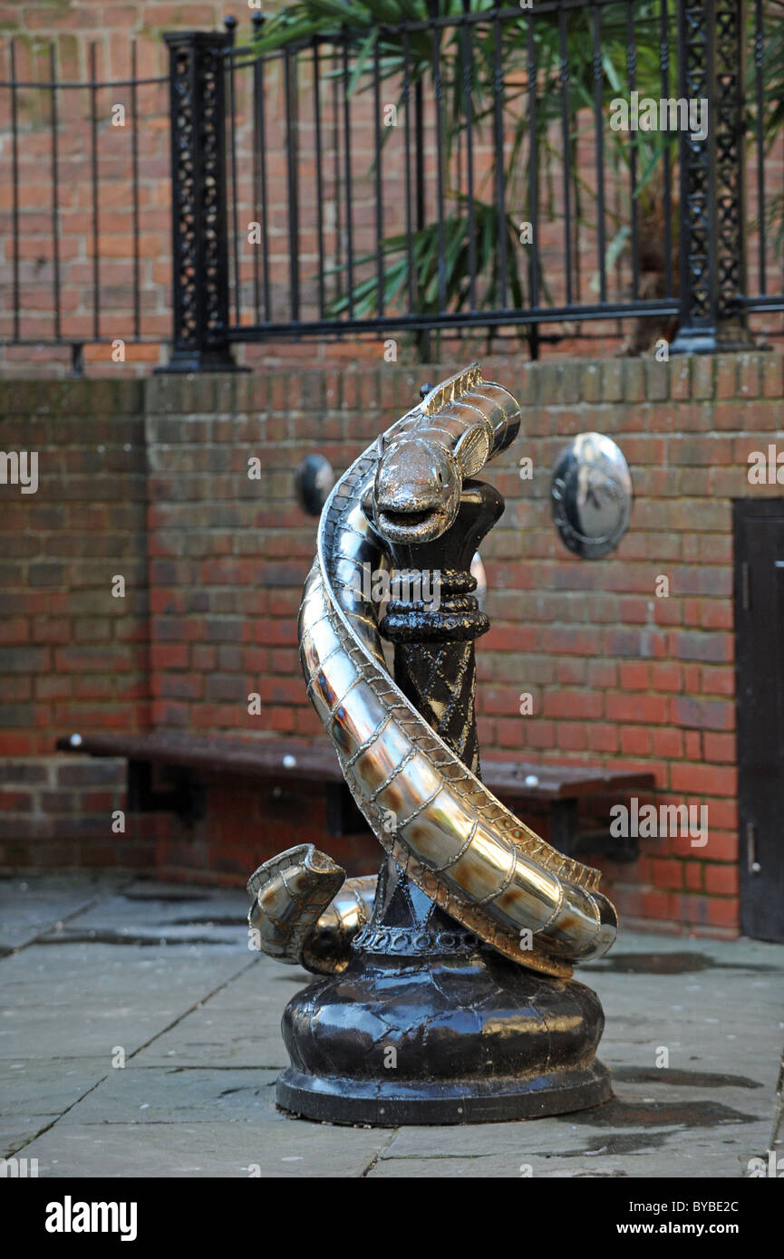 Street sculpture in Hastings Old Town UK Stock Photo Alamy