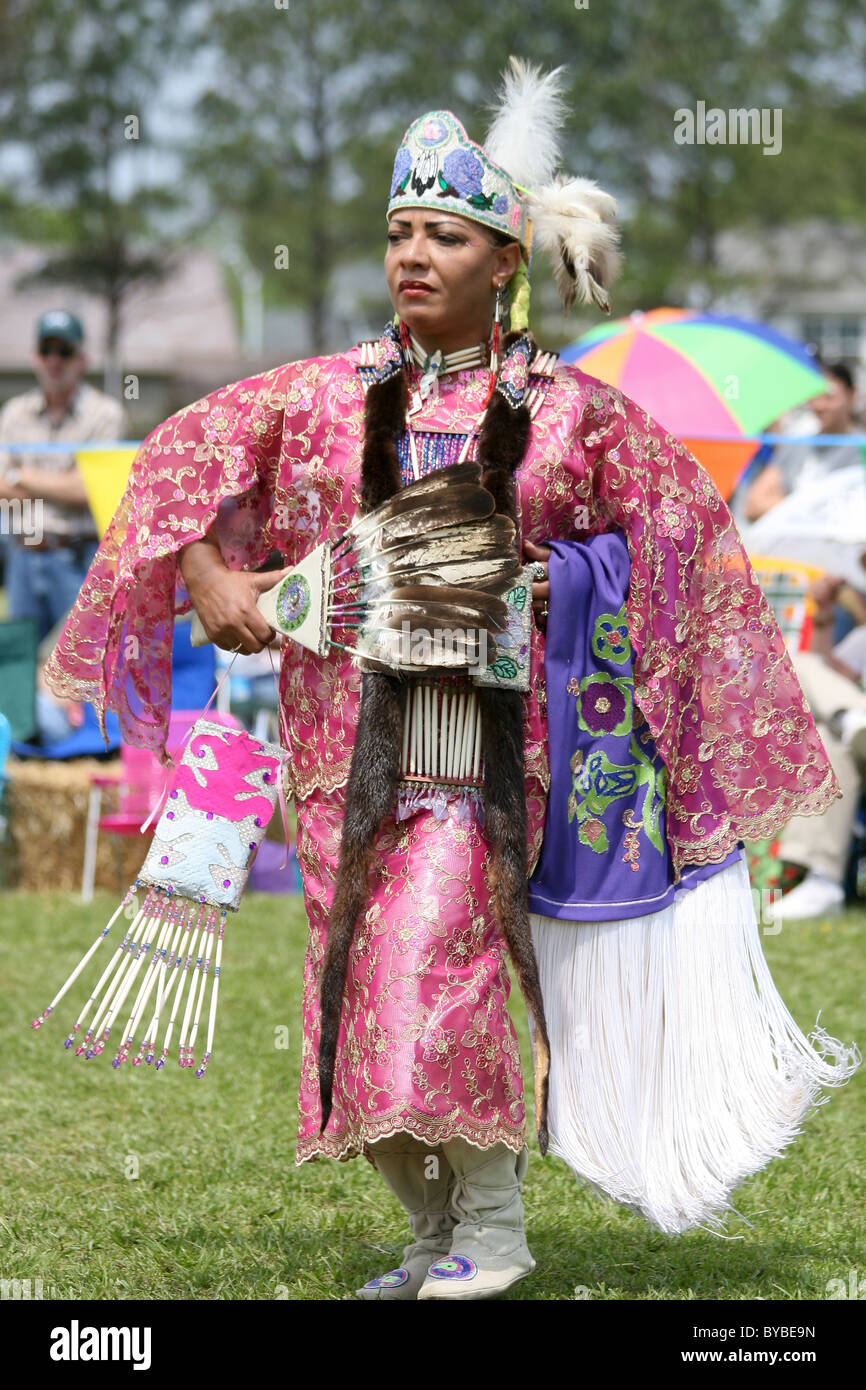 A Native American dances at the 8th Annual Red Wing PowWow in Virginia
