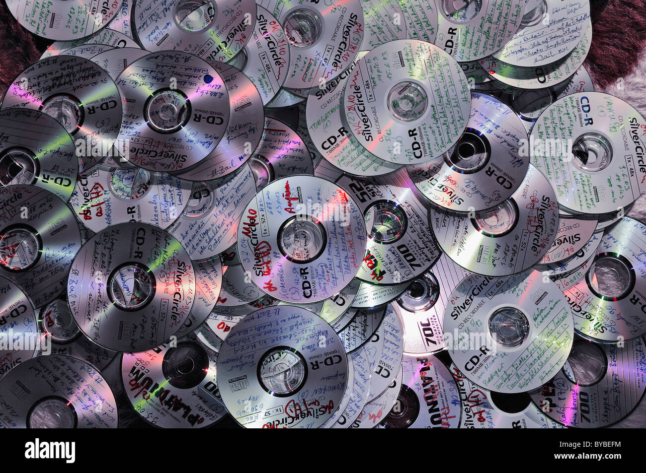 Discarded CDs, Germany, Europe Stock Photo - Alamy