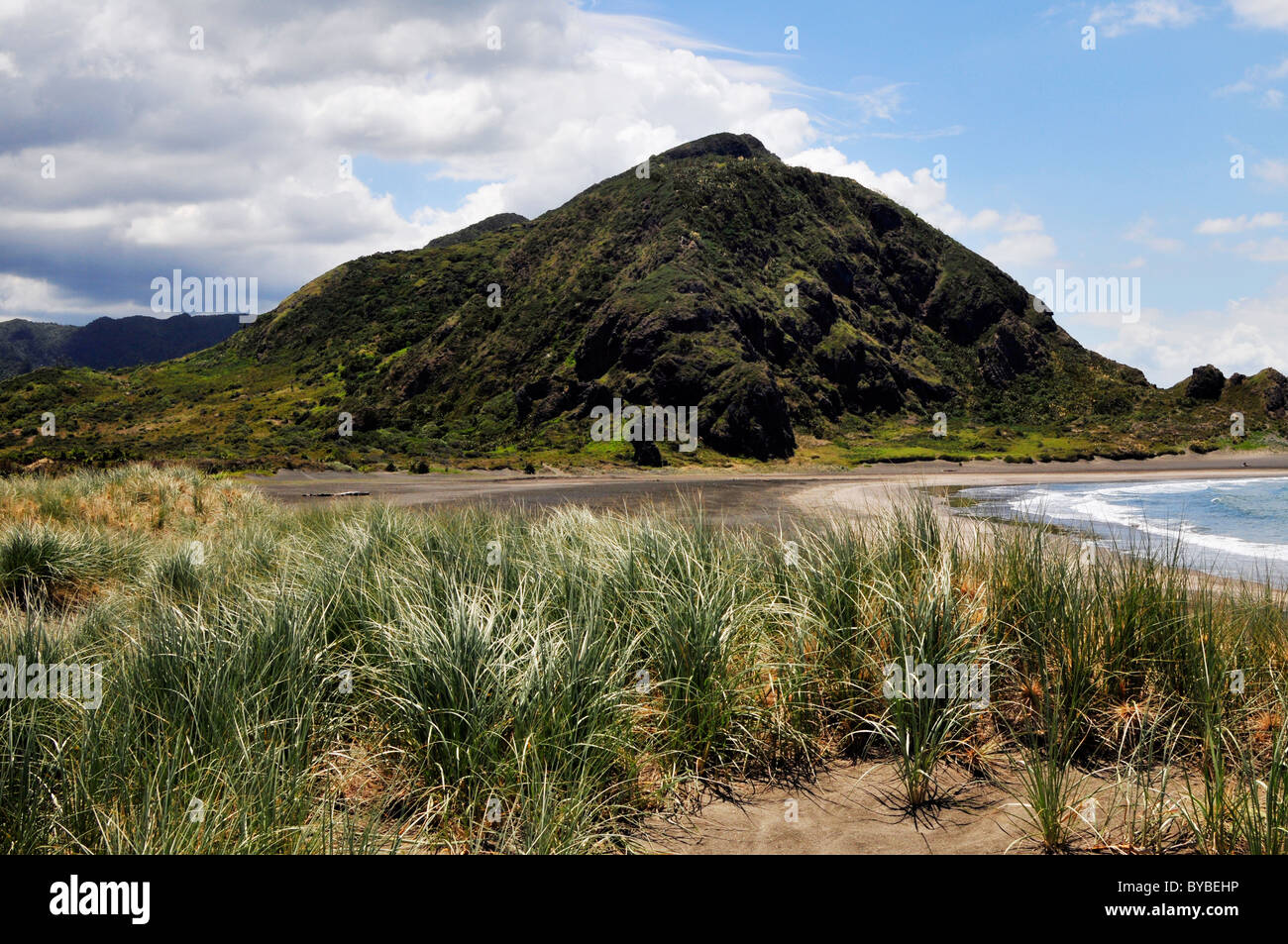Whatipu, in the Waitakere Ranges region of West Auckland, New Zealand, by the Tasman Sea Stock Photo