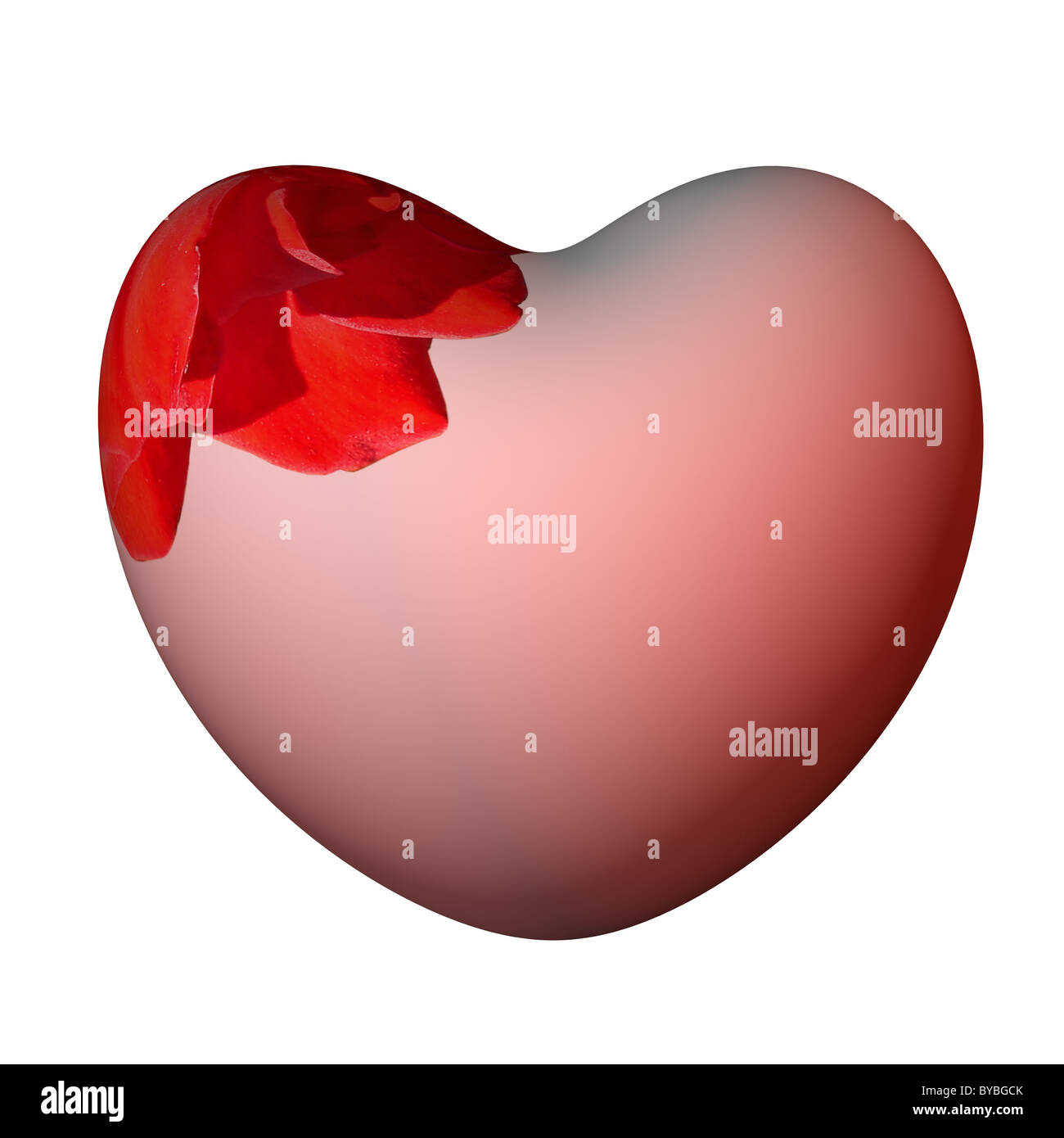3d man big red heart hi-res stock photography and images - Alamy