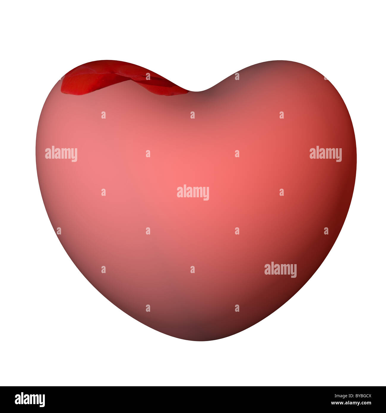 3d man big red heart hi-res stock photography and images - Alamy