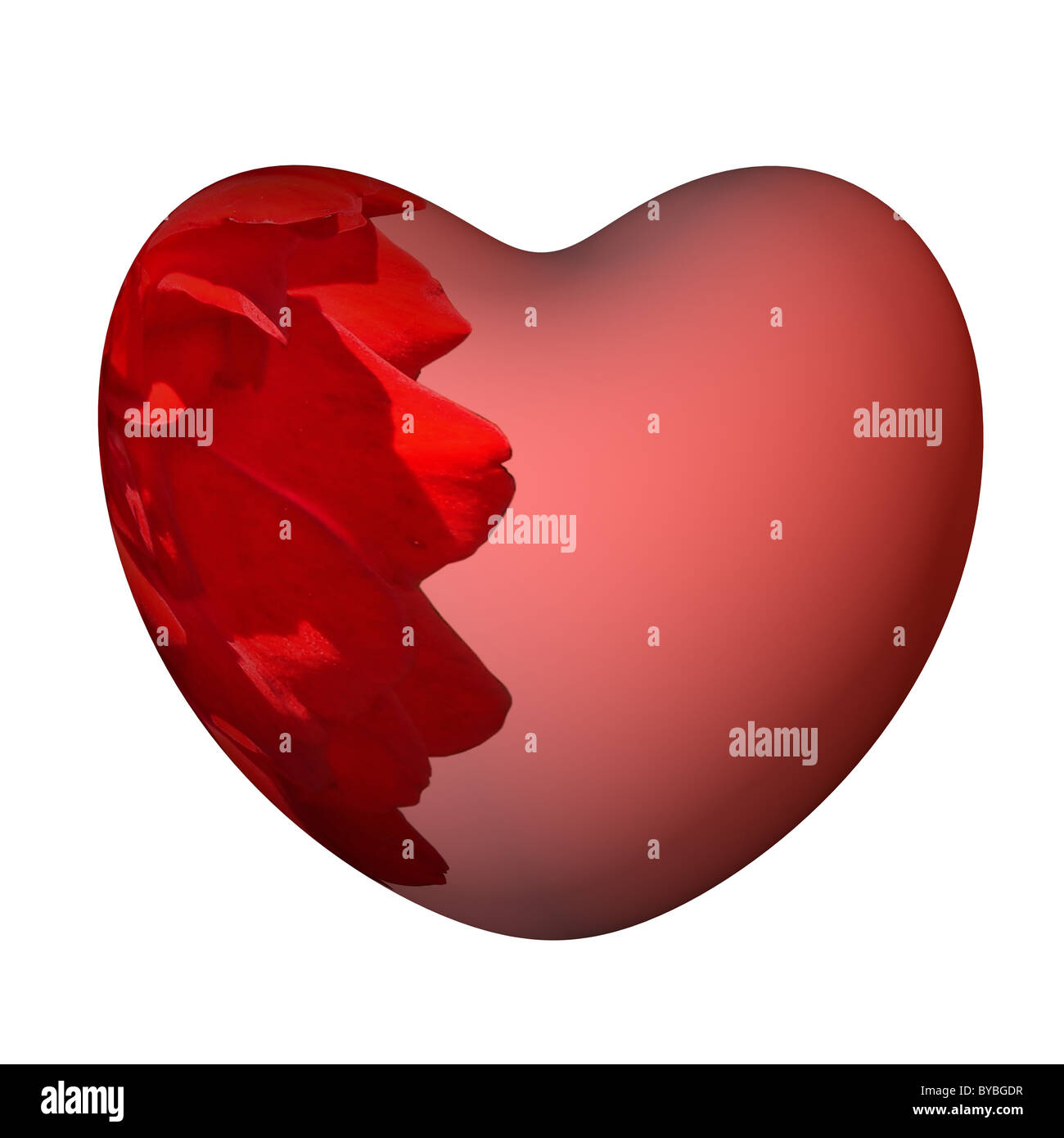 3d man big red heart hi-res stock photography and images - Alamy