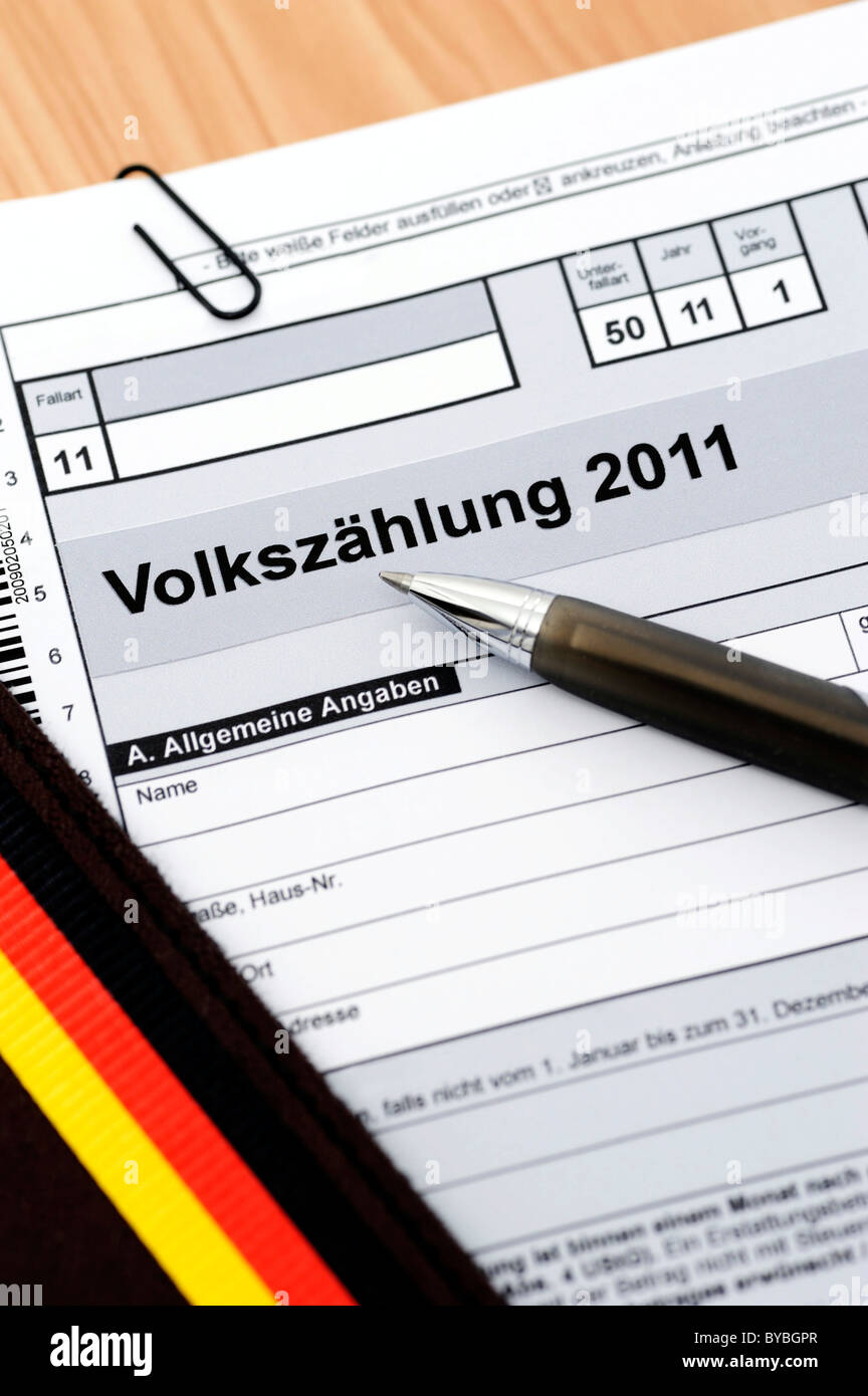 German Demographic Questionnaire Example 2011 german census hi-res stock photography and images - Alamy