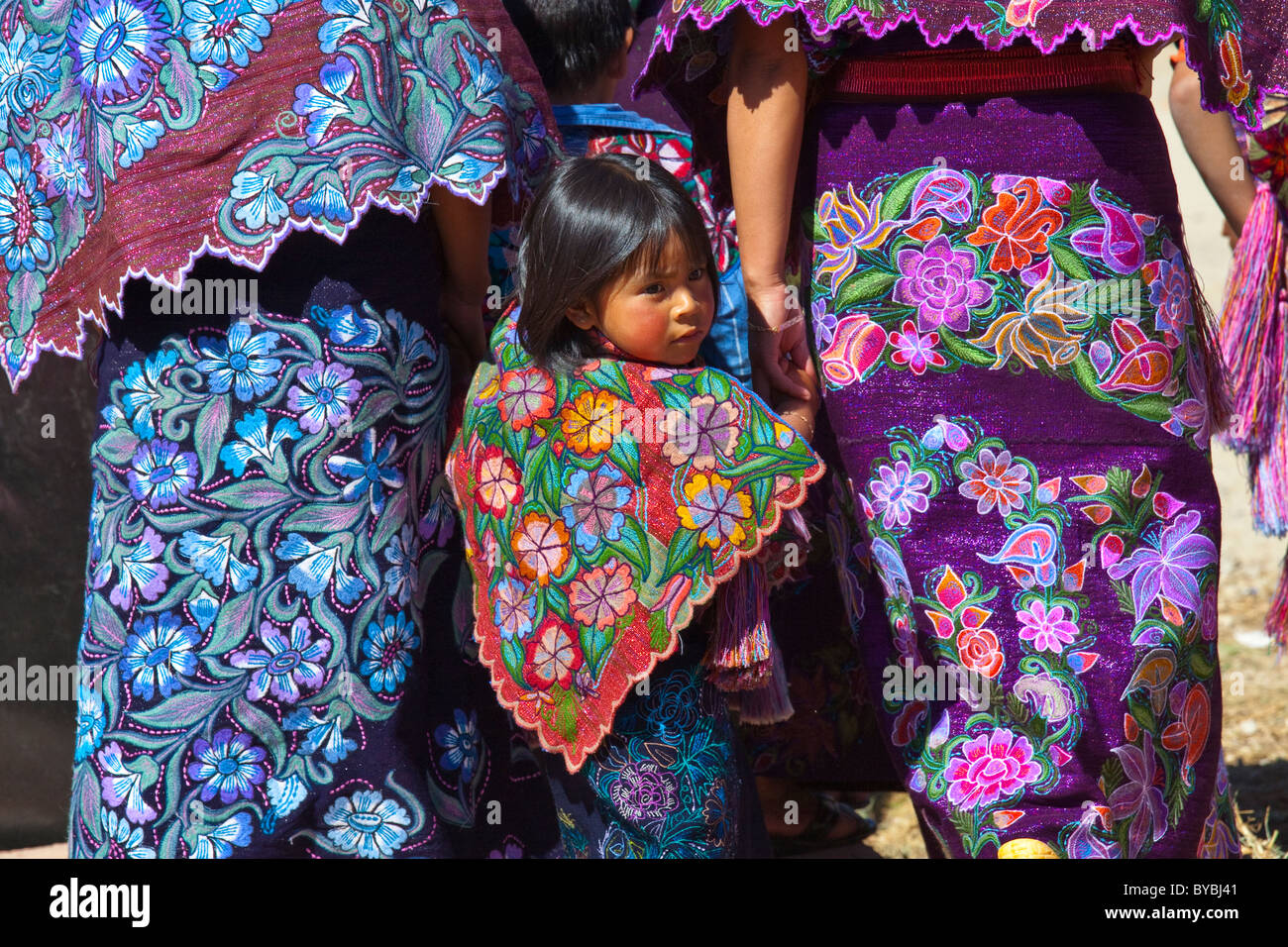 San Sebastian festival, Zinacantán, Chiapas, Mexico, 10 km outside of San Cristobal de las Casas Stock Photo
