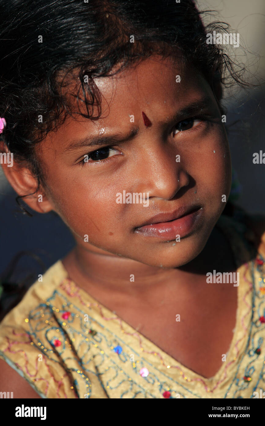 cute girl Andhra Pradesh South India Stock Photo - Alamy