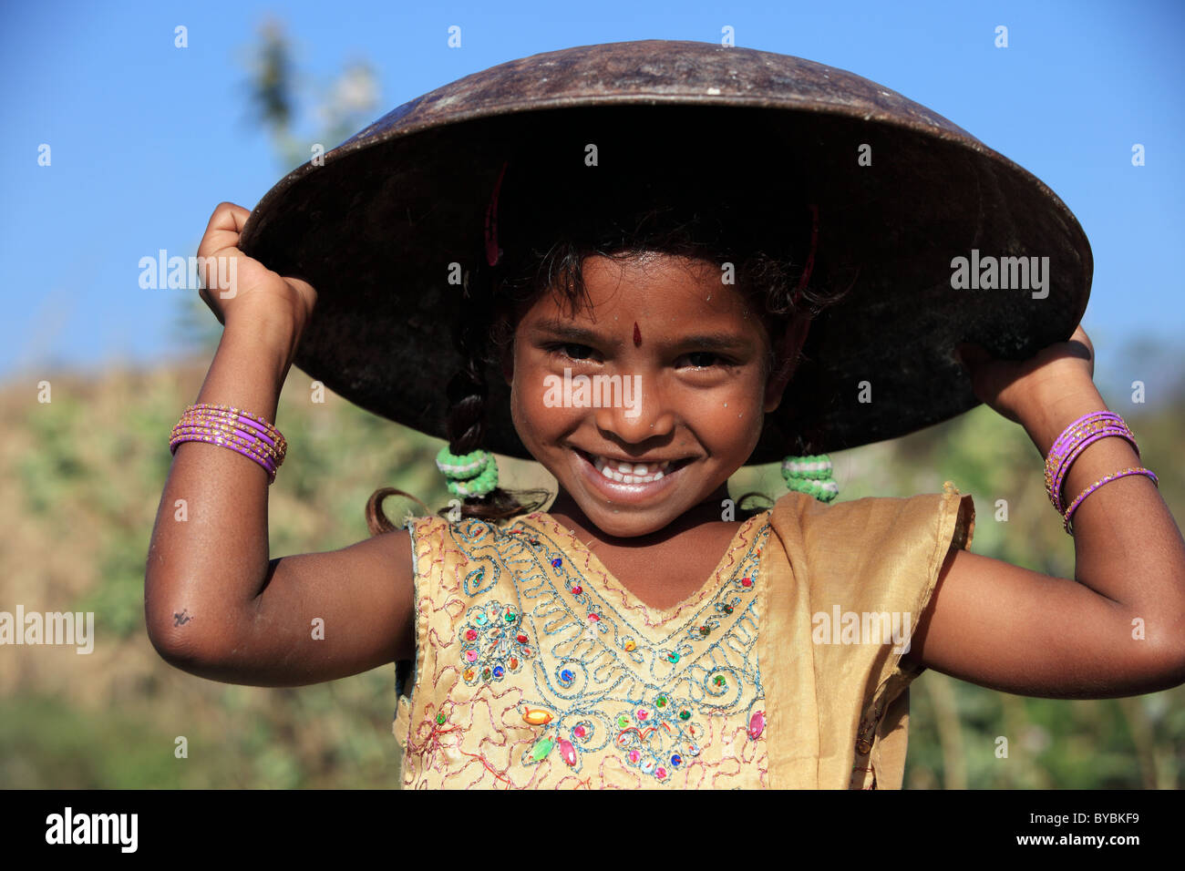 cute girl Andhra Pradesh South India Stock Photo - Alamy
