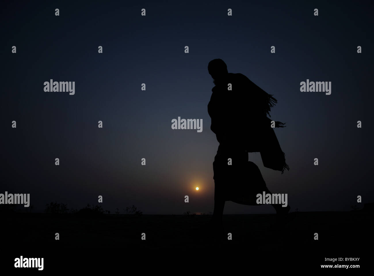 Muslim silhouette hi-res stock photography and images - Alamy