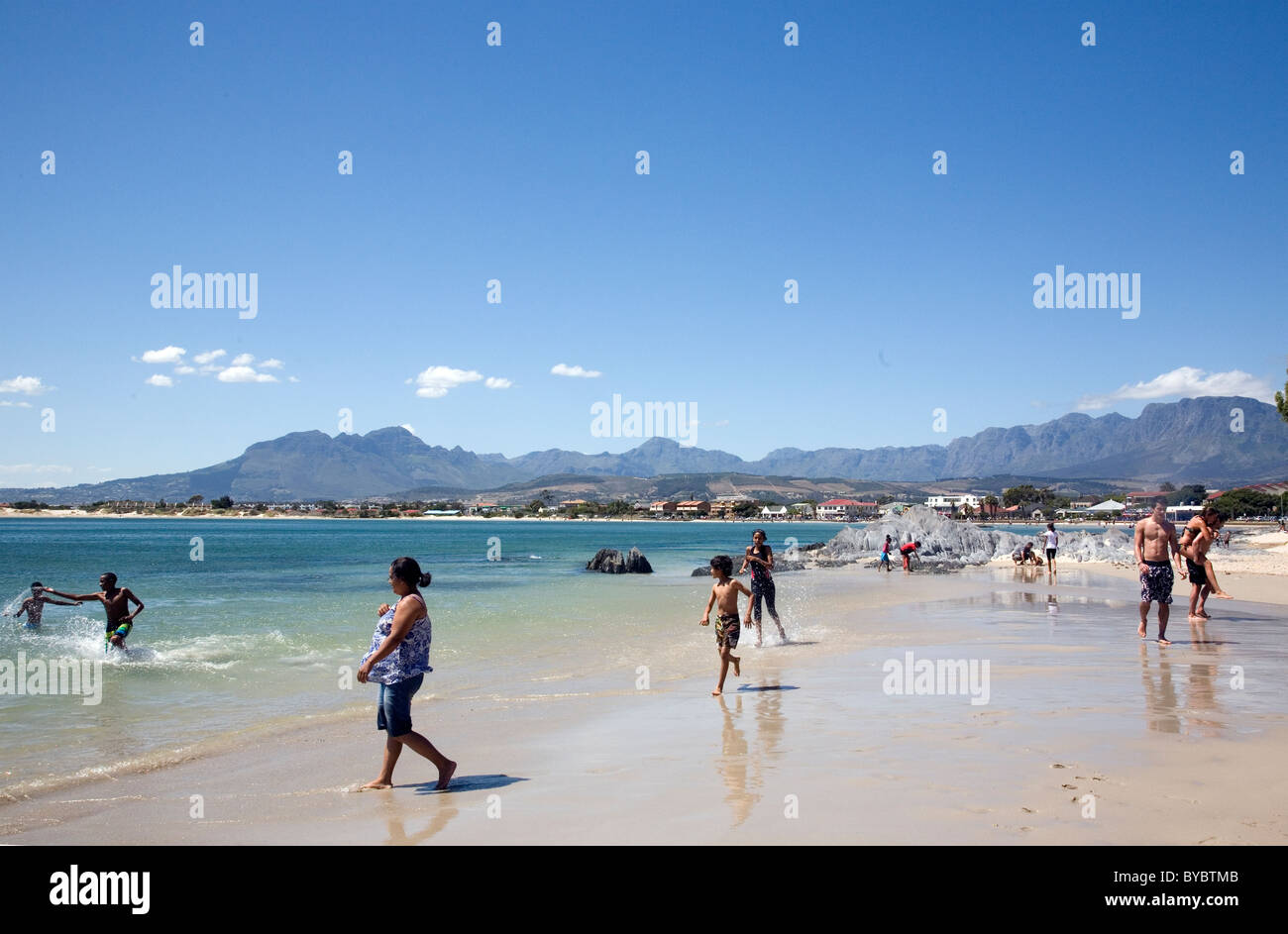 Gordons Bay Beach in False Bay - Cape - South Africa Stock Photo