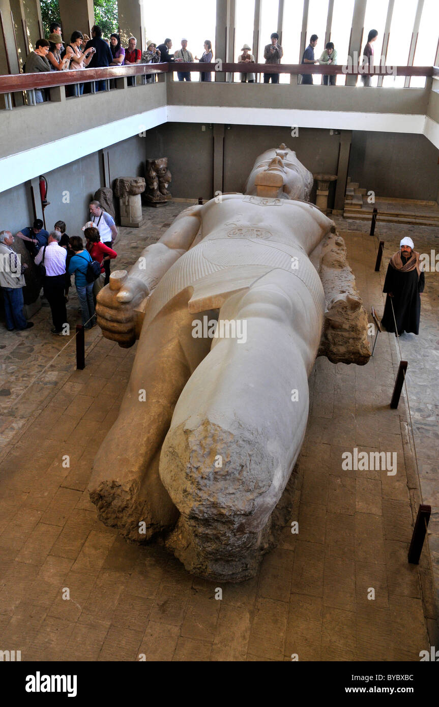 Pharaoh Statue of Ramesses at Memphis museum, near Cairo, Egypt Stock Photo