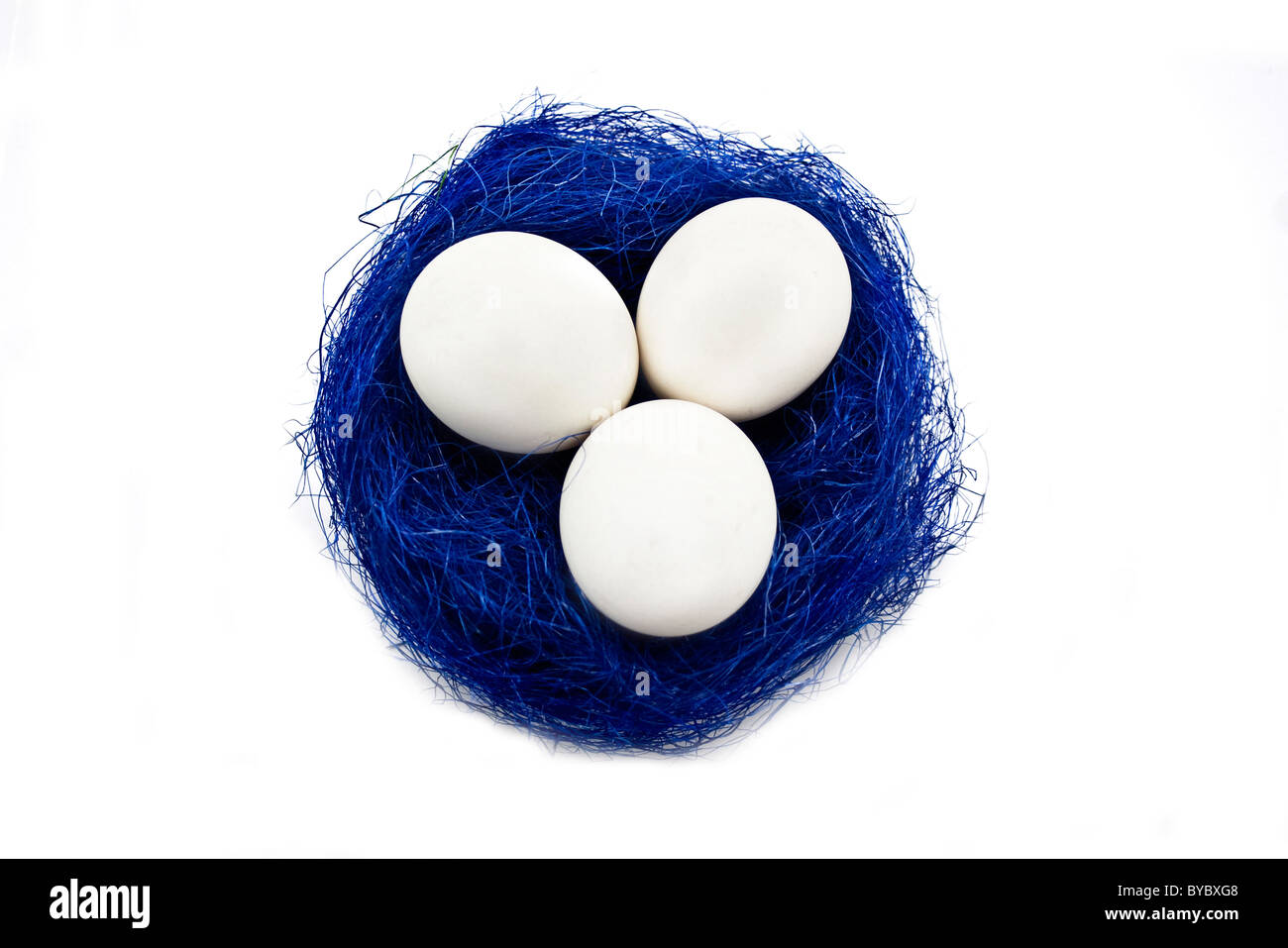 Nest isolated on a white background Stock Photo - Alamy