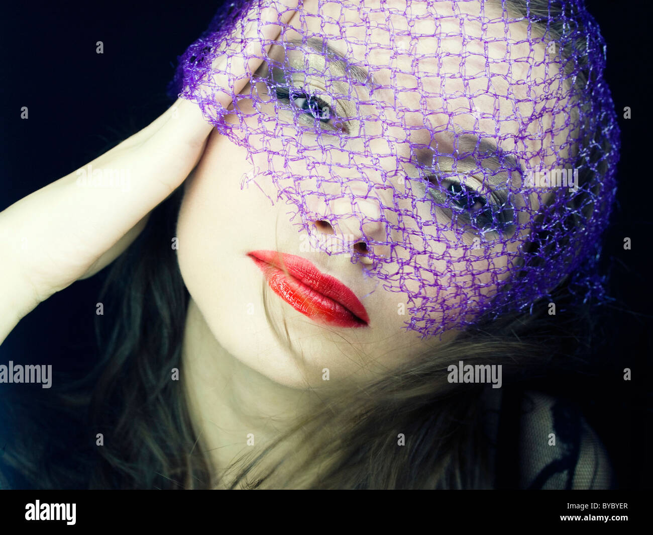 portrait of a young beautiful woman in the veil Stock Photo - Alamy