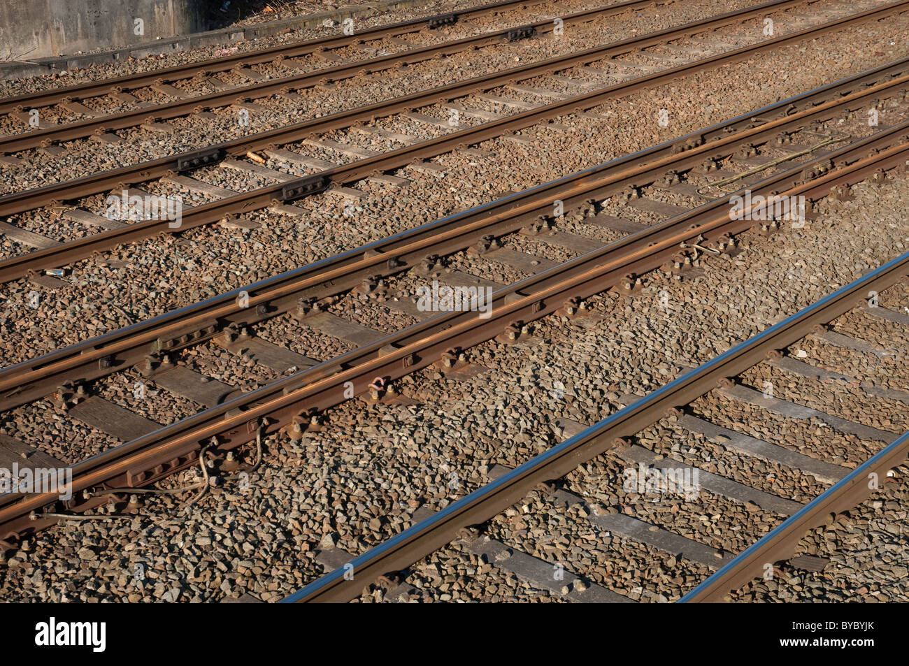 Railway lines Stock Photo Alamy