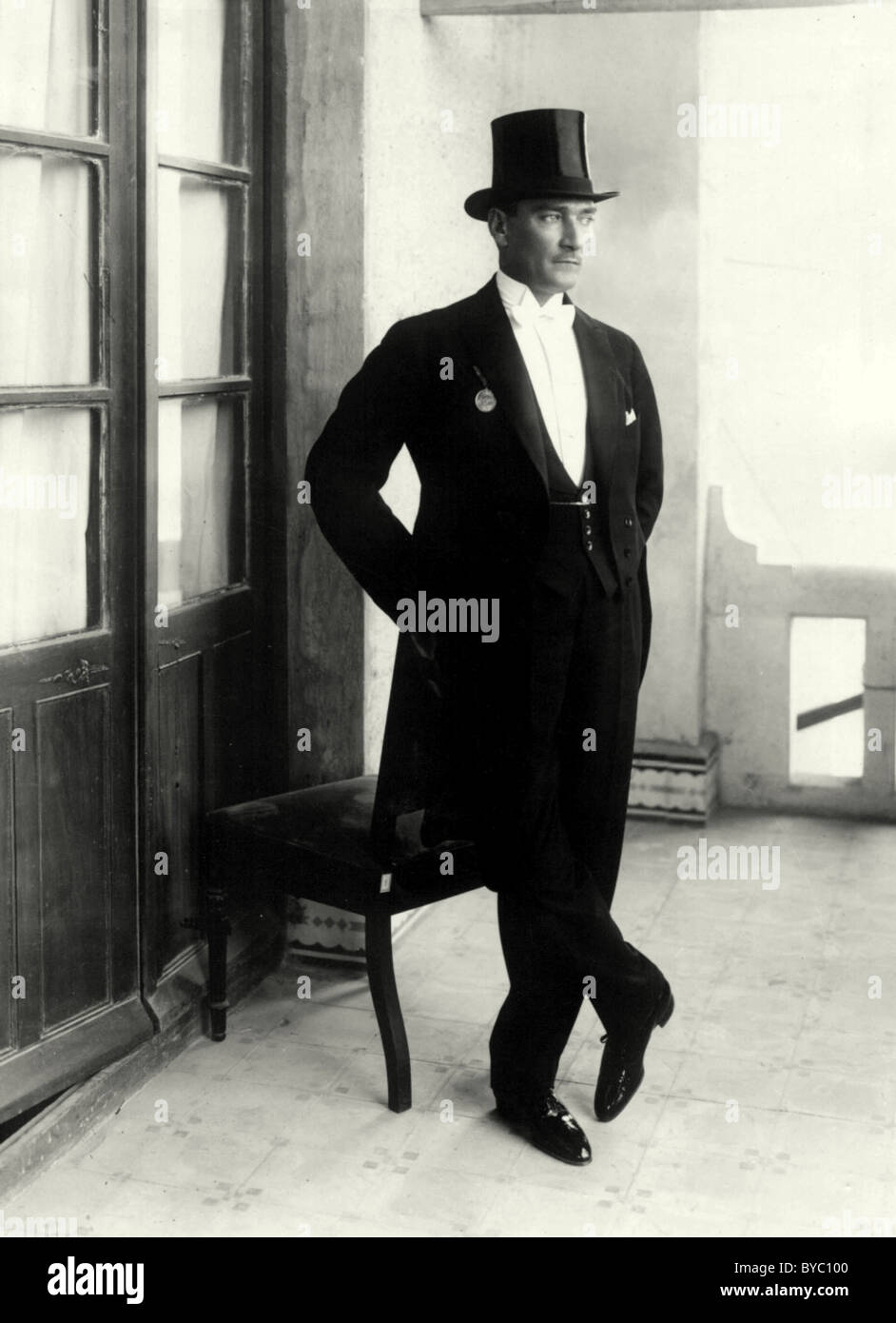 Ataturk Mustafa Kemal Atatürk, founder of the Republic of Turkey and first Turkish President. Stock Photo