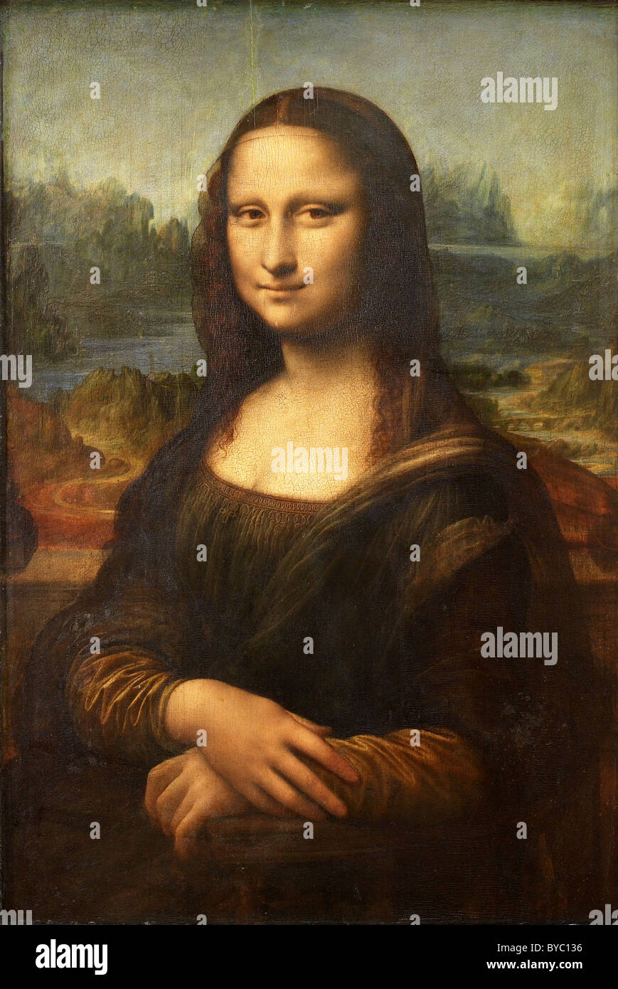 Mona Lisa, painting of the Mona Lisa Stock Photo