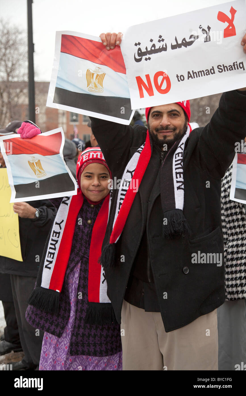 EgyptianAmericans Demand a New Government in Egypt Stock Photo Alamy
