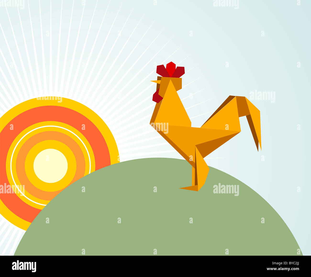 Rooster graphic file hi-res stock photography and images - Alamy