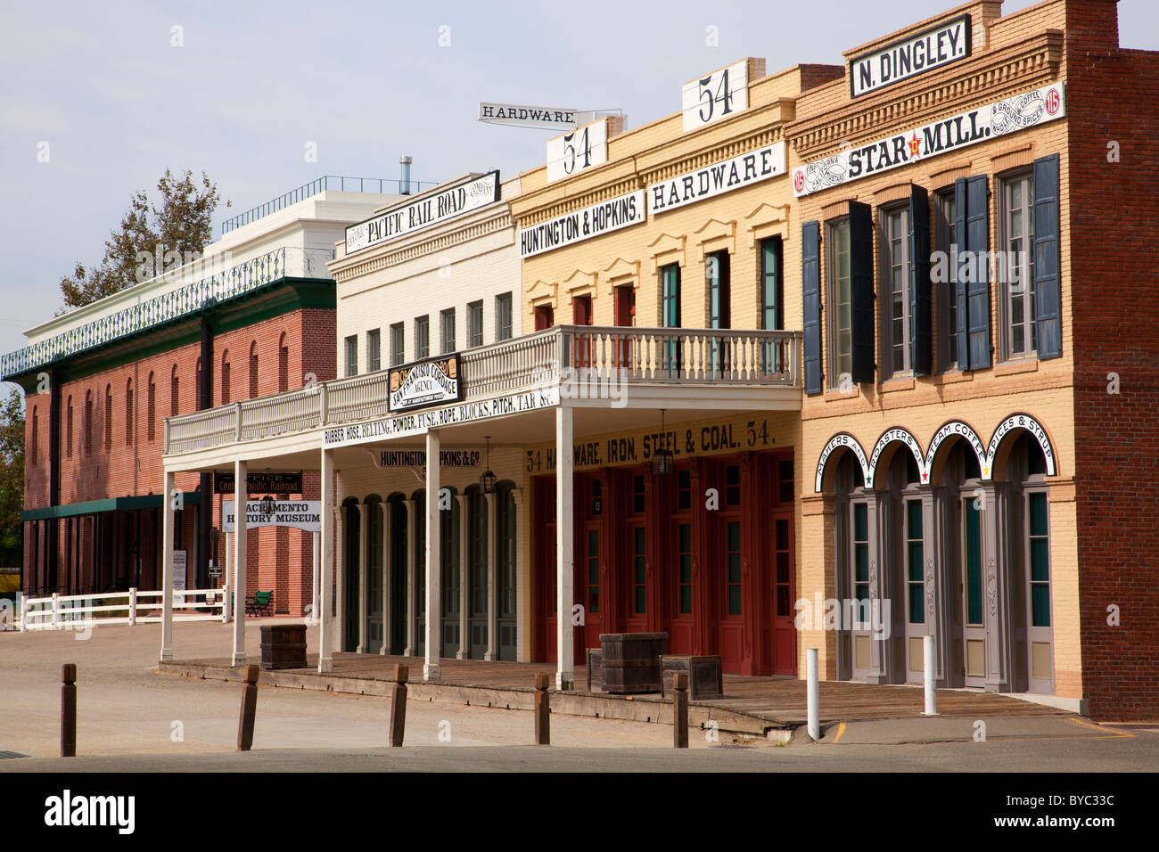 Old Sacramento State Historic Park, CA Stock Photo