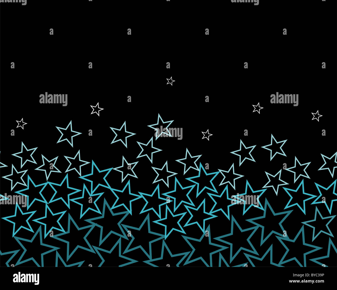 Turquoise Pattern Stars vector stars in color from turquoise to white from the bottom Stock ...