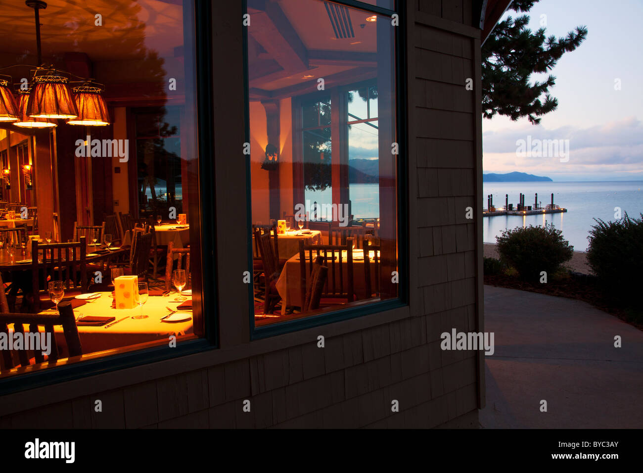 Hyatt Regency Lake Tahoe, Incline Village, NV Stock Photo