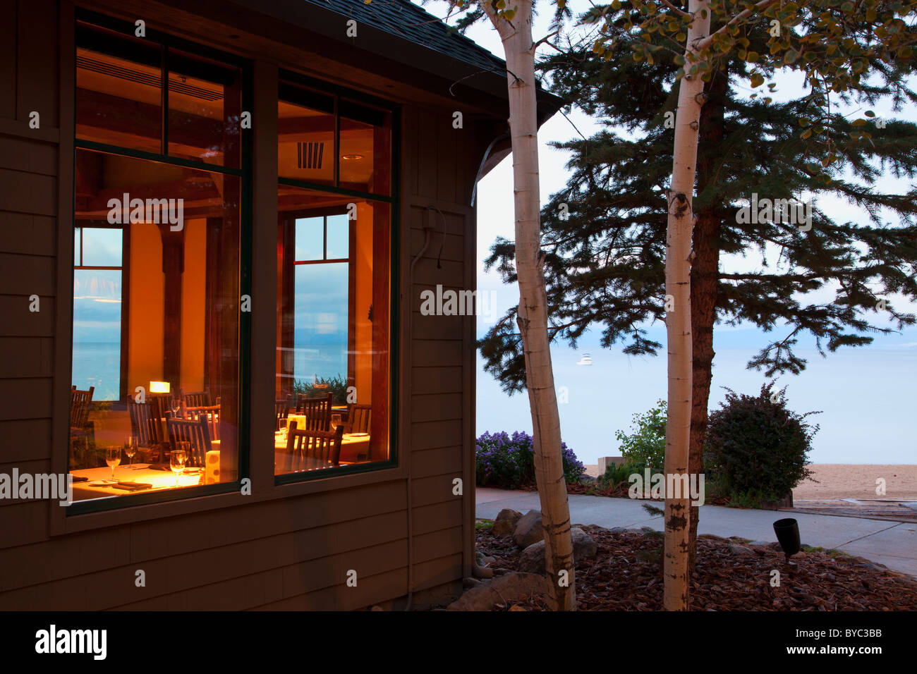 Hyatt Regency Lake Tahoe, Incline Village, NV Stock Photo