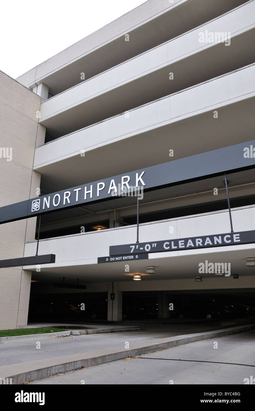 Parking northpark shopping mall dallas hi-res stock photography