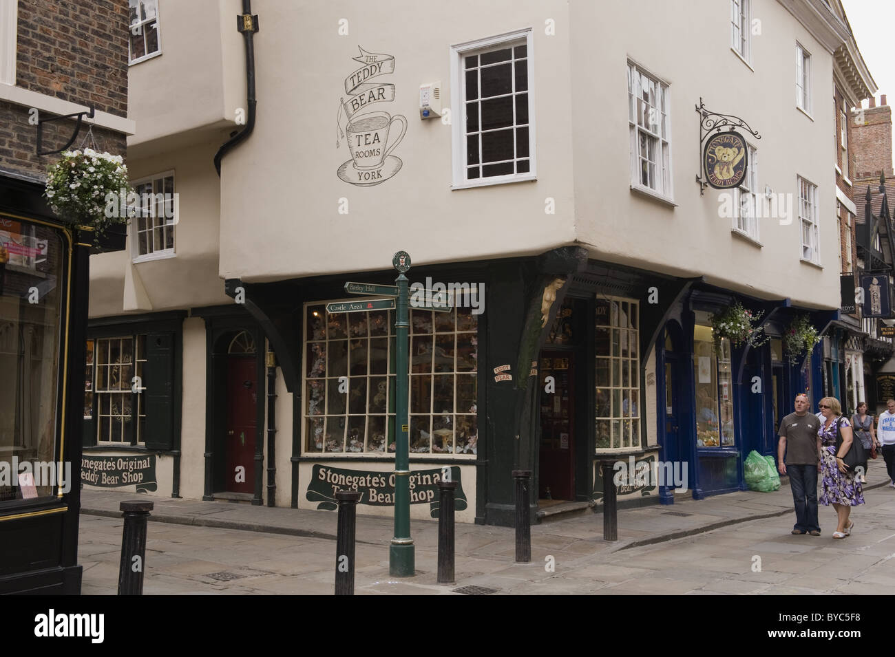 A view of The Original Teddy Bear Shop, Stonegate, York. Stock Photo