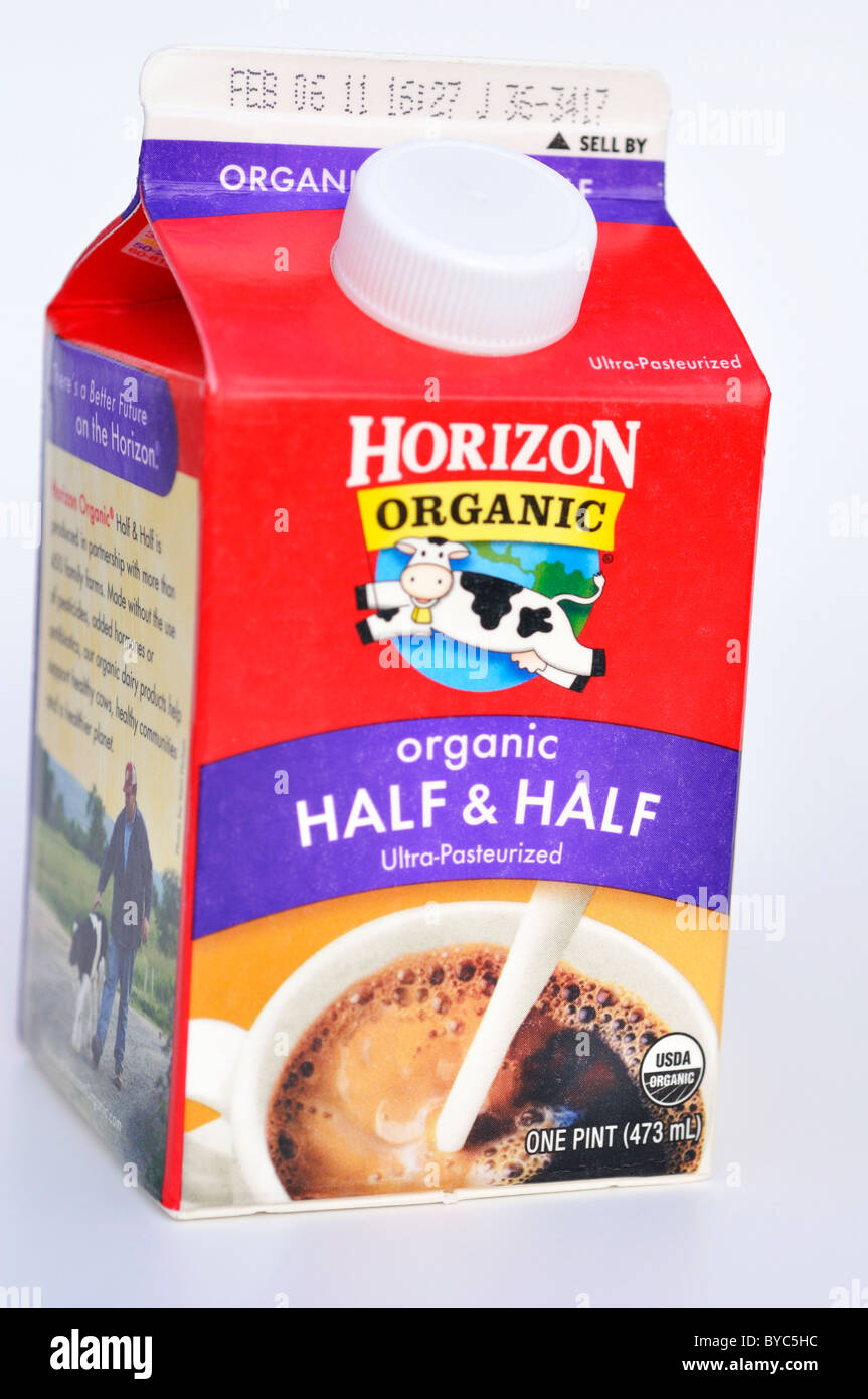 Horizon Organic Half And Half Cream Stock Photo Alamy