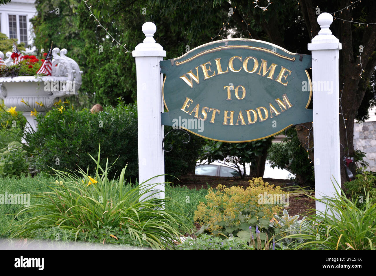 to East Haddam sign, Connecticut, USA Stock Photo Alamy