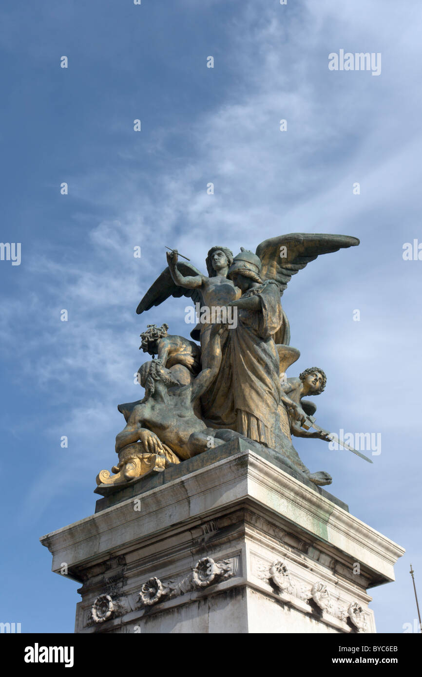 Rome, Italy. Sculpture group on the Vittoriano Stock Photo Alamy