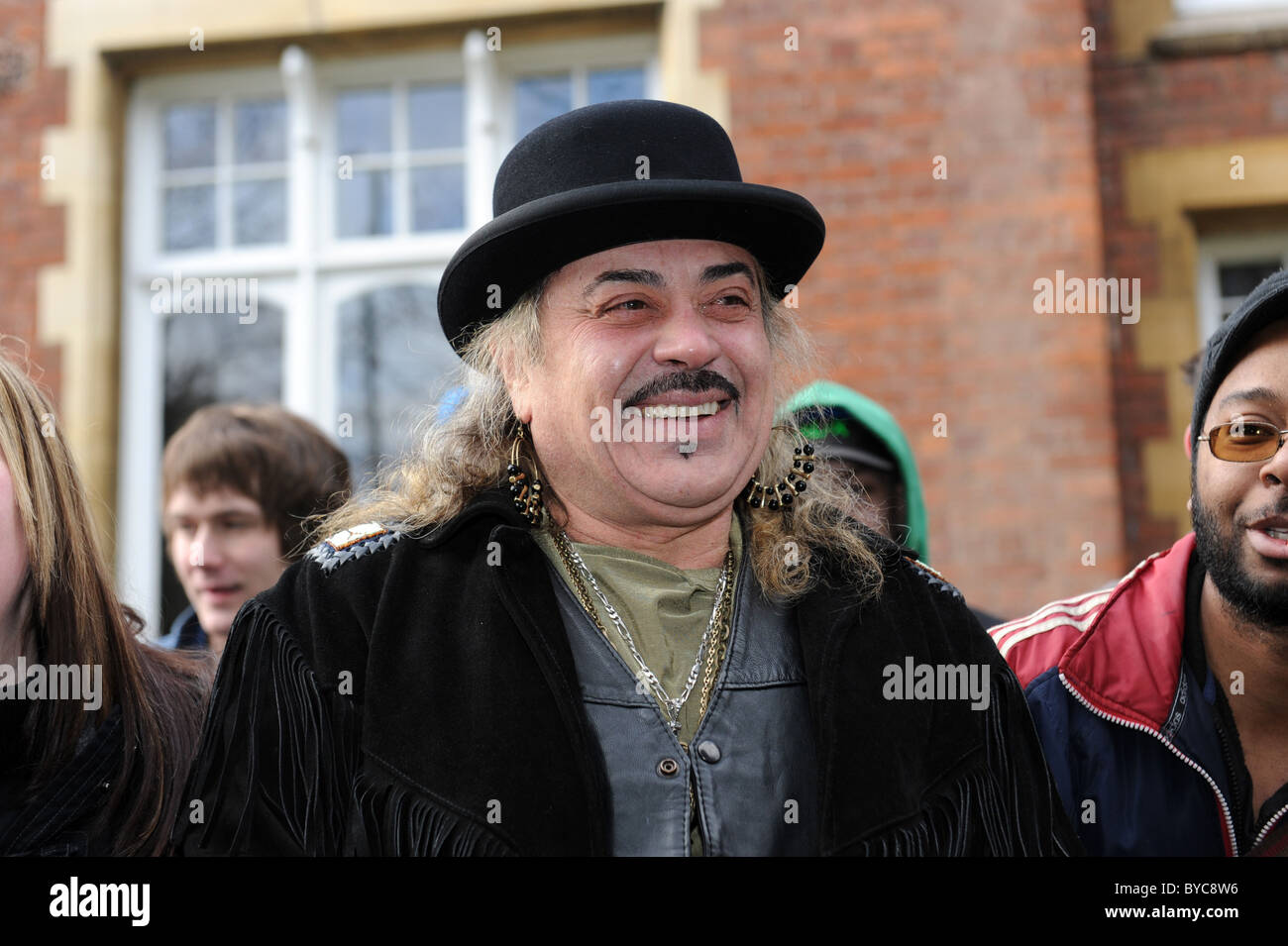 X Factor contestant Wagner Carrilho at Beacon Radio auditions in Wolverhampton 30/1/11 Stock Photo