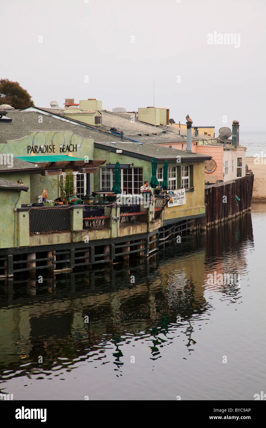 Retail shops and restaurants in Capitola, California Stock Photo Alamy