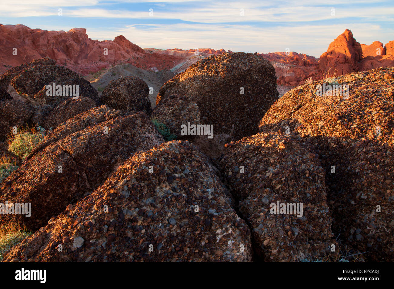 Valley of Fire State Park, Mojave Desert, Nevada Stock Photo