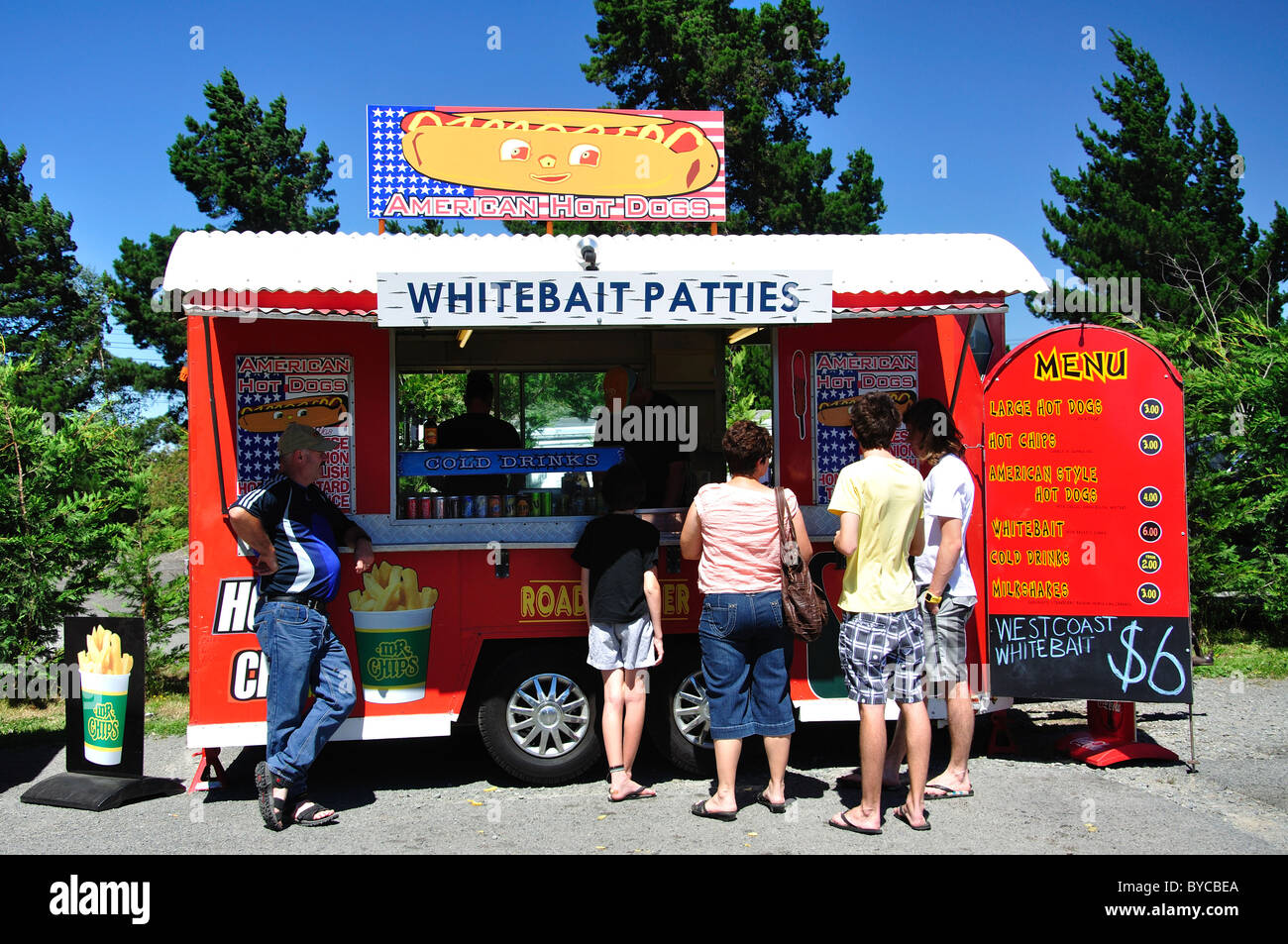 Food stall, The Riccarton Market, Riccarton, Christchurch, Canterbury