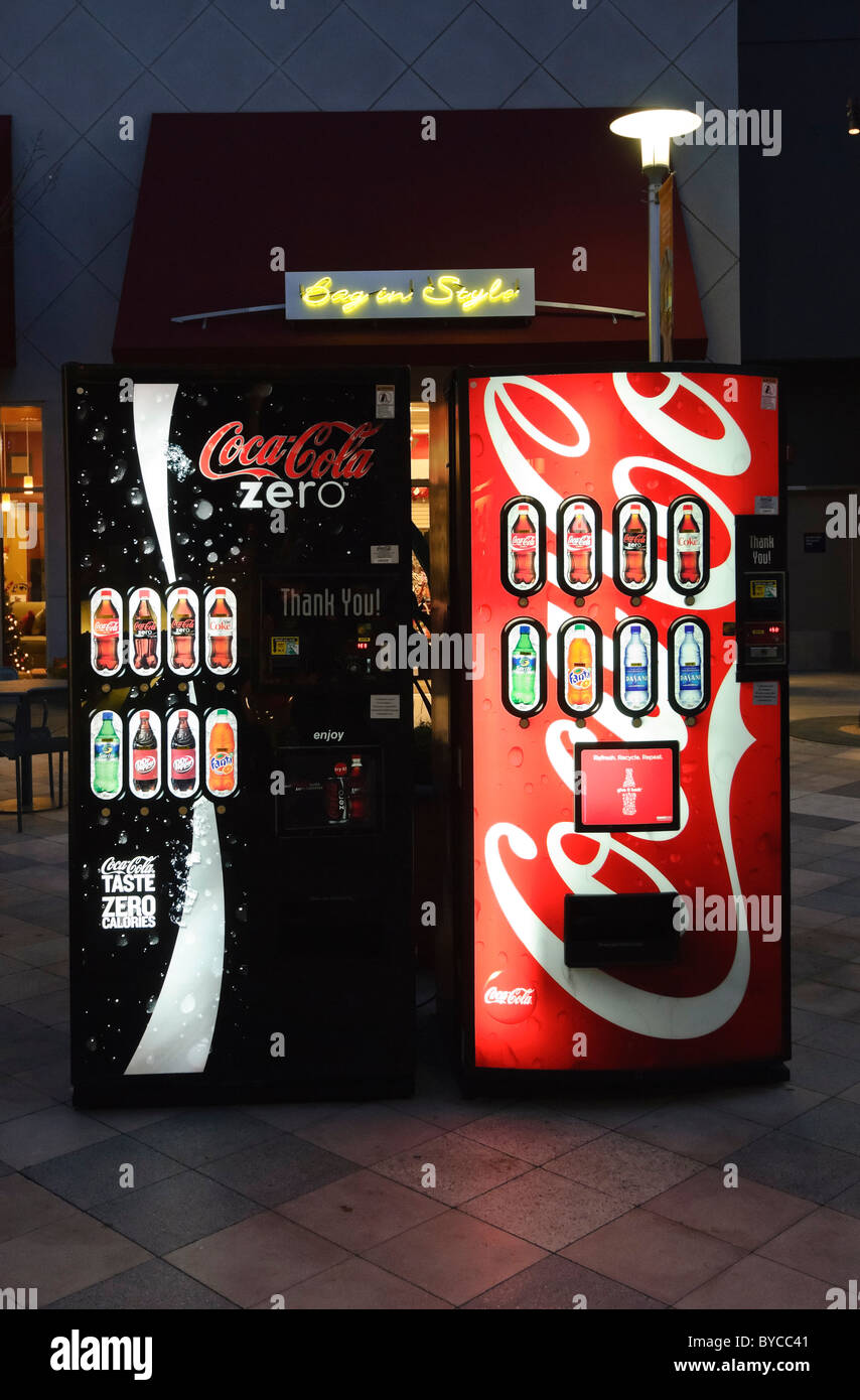 Coca Cola Vending Machine. Stock Photo