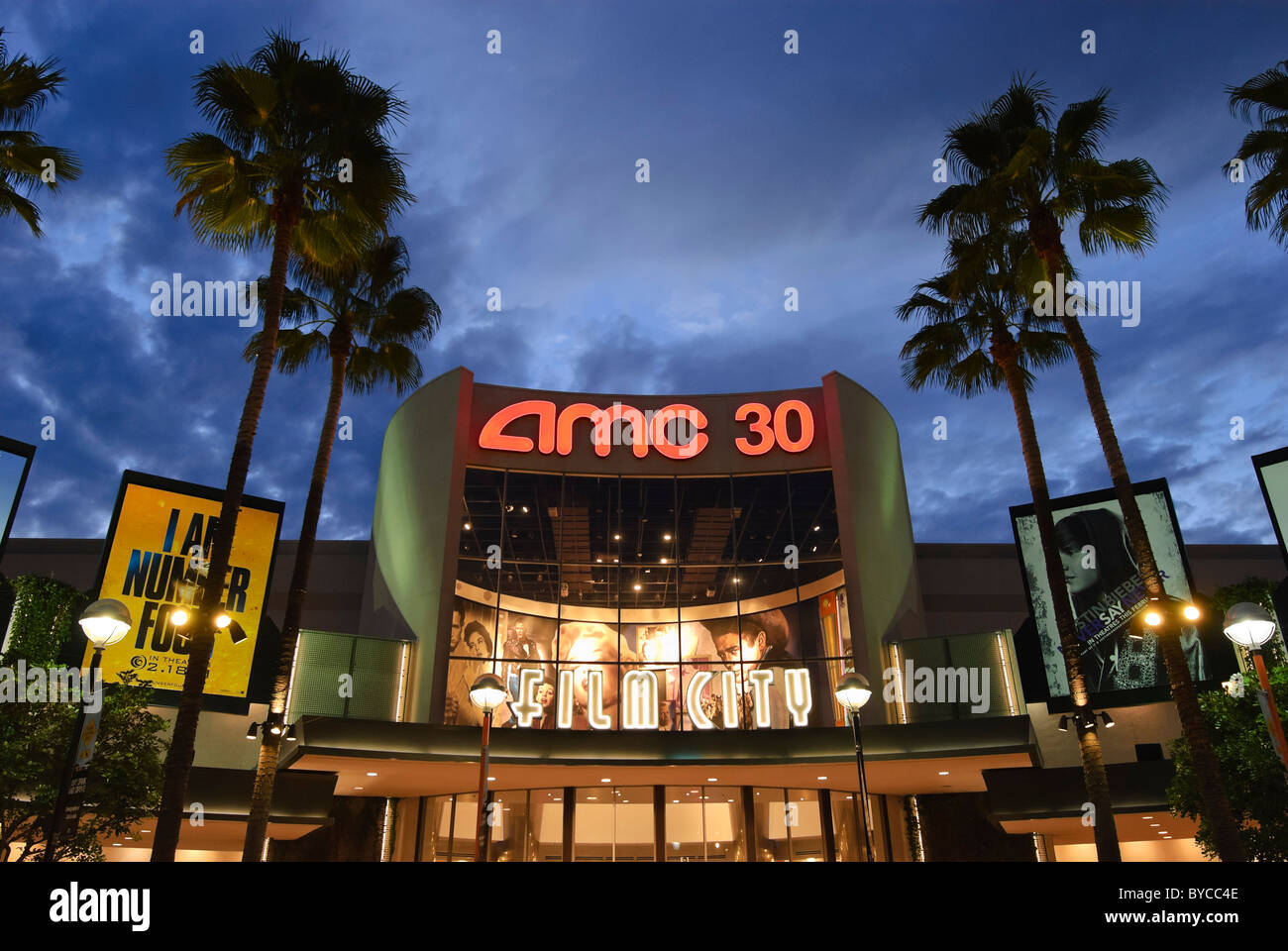 AMC cinemas at the Block in Orange, California. Stock Photo