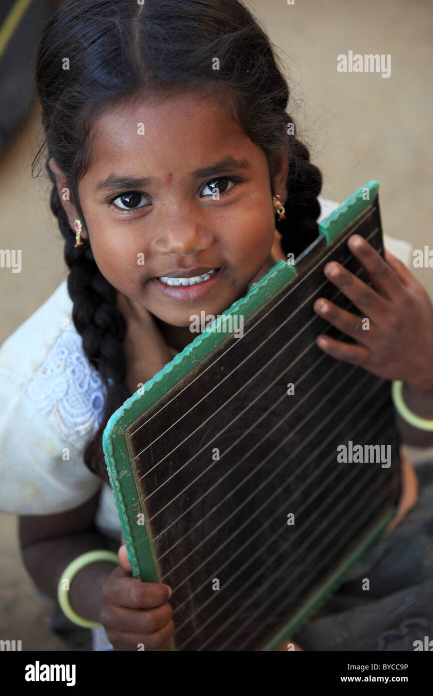girl at school Andhra Pradesh South India Stock Photo - Alamy