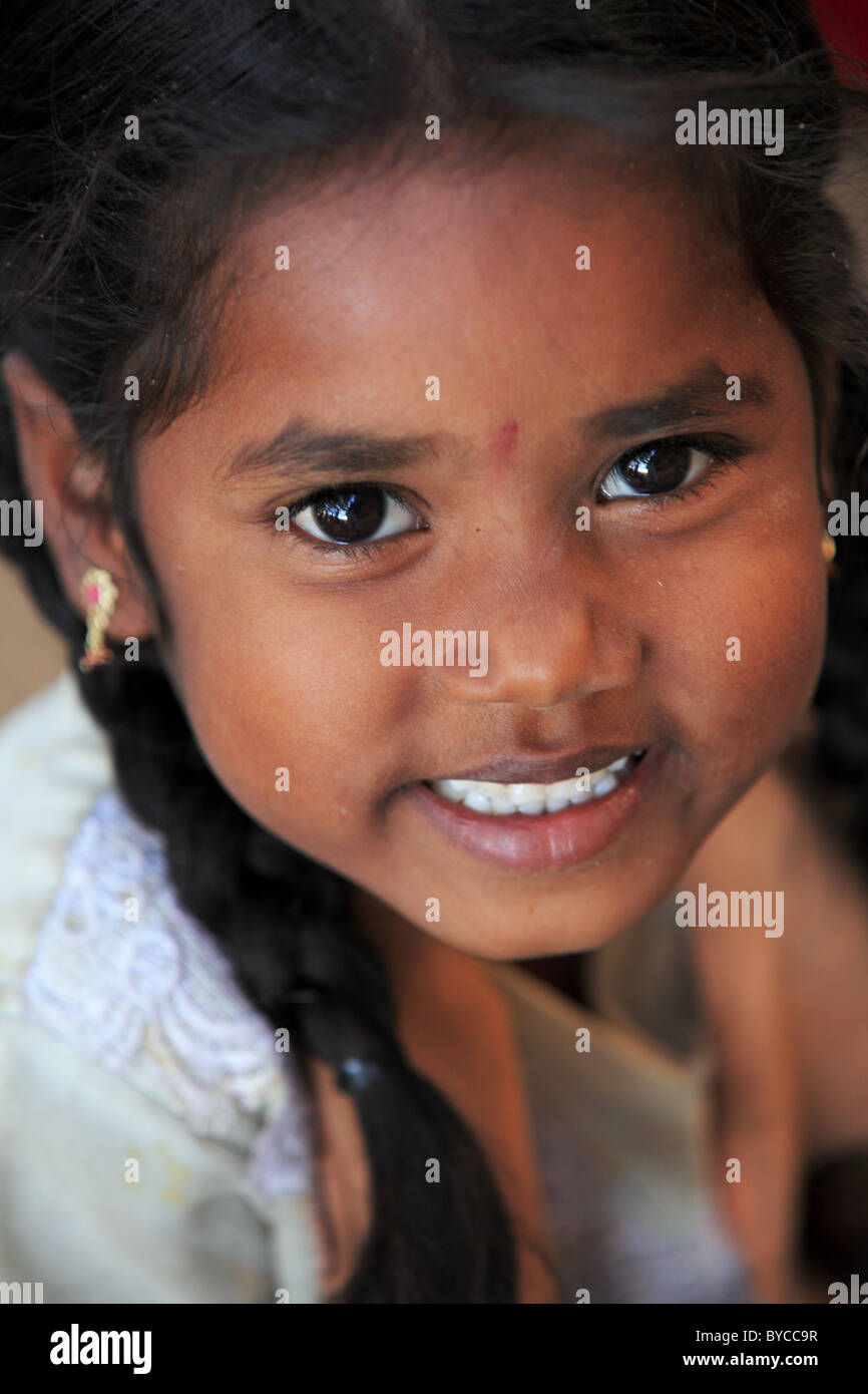 girl at school Andhra Pradesh South India Stock Photo - Alamy