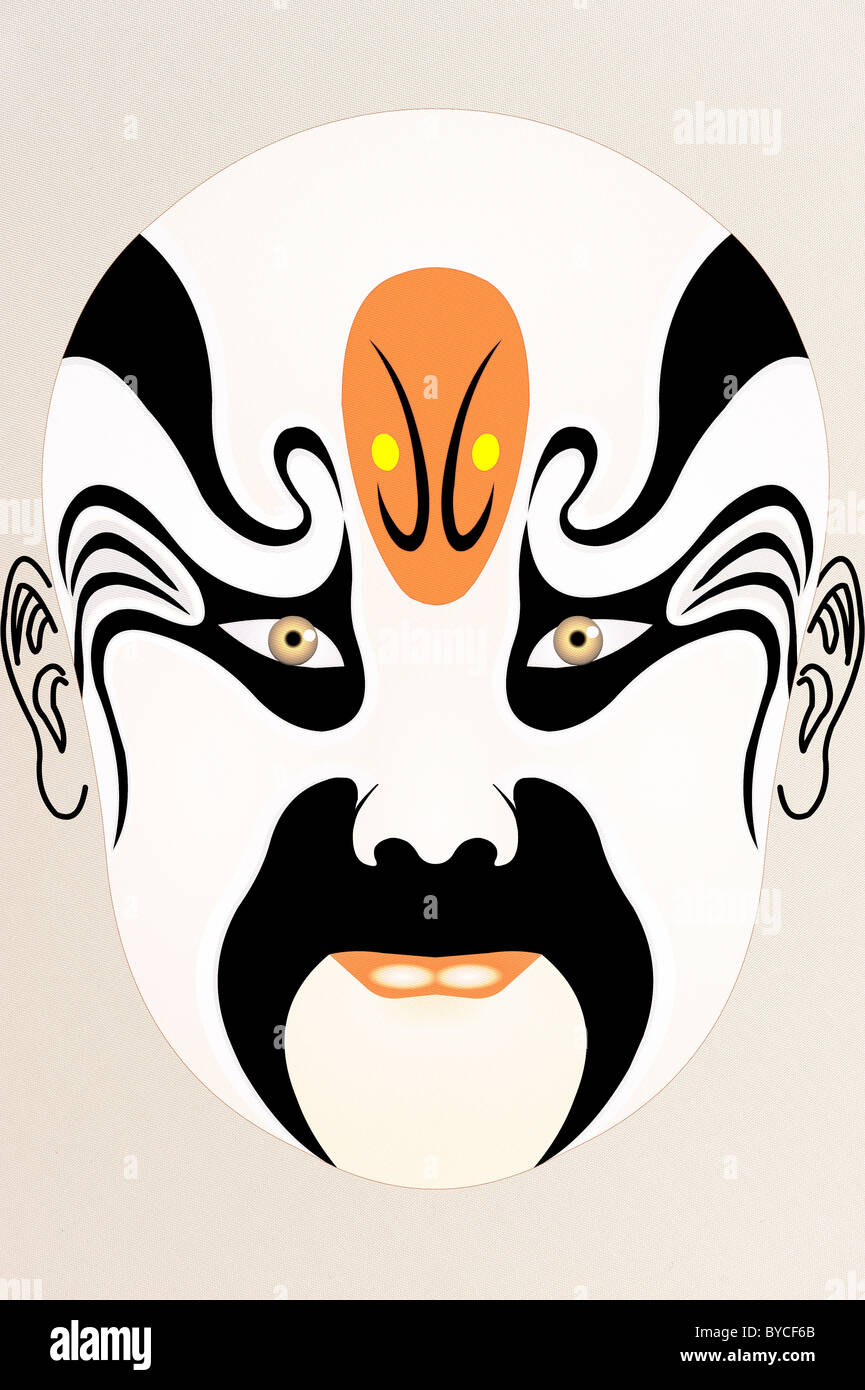 chinese opera face Stock Photo - Alamy