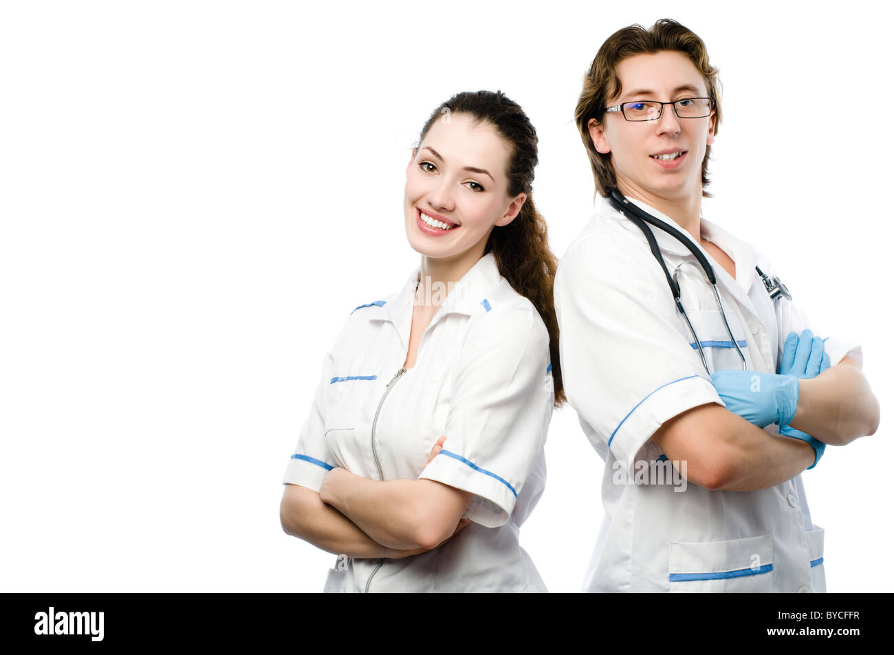Two beautiful young women doctors hi-res stock photography and images ...