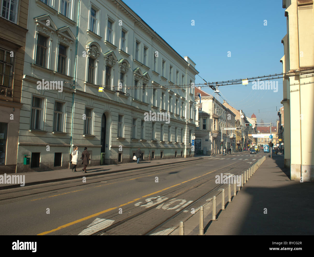 Zagreb Croatia city streets Stock Photo