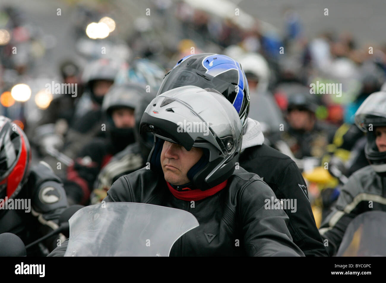motorcycle rally dublin republic of ireland Stock Photo Alamy
