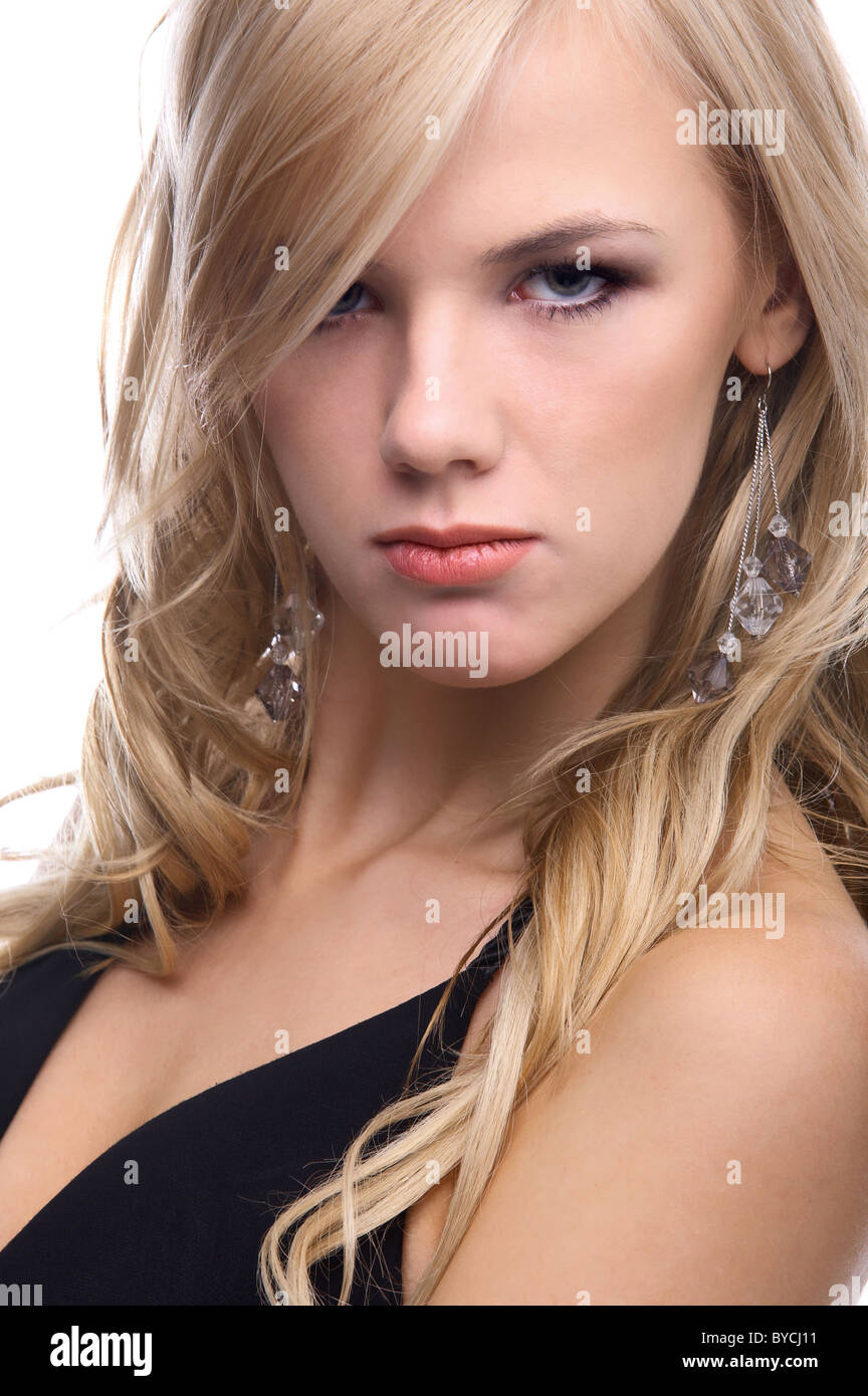 beautiful blonde model Stock Photo