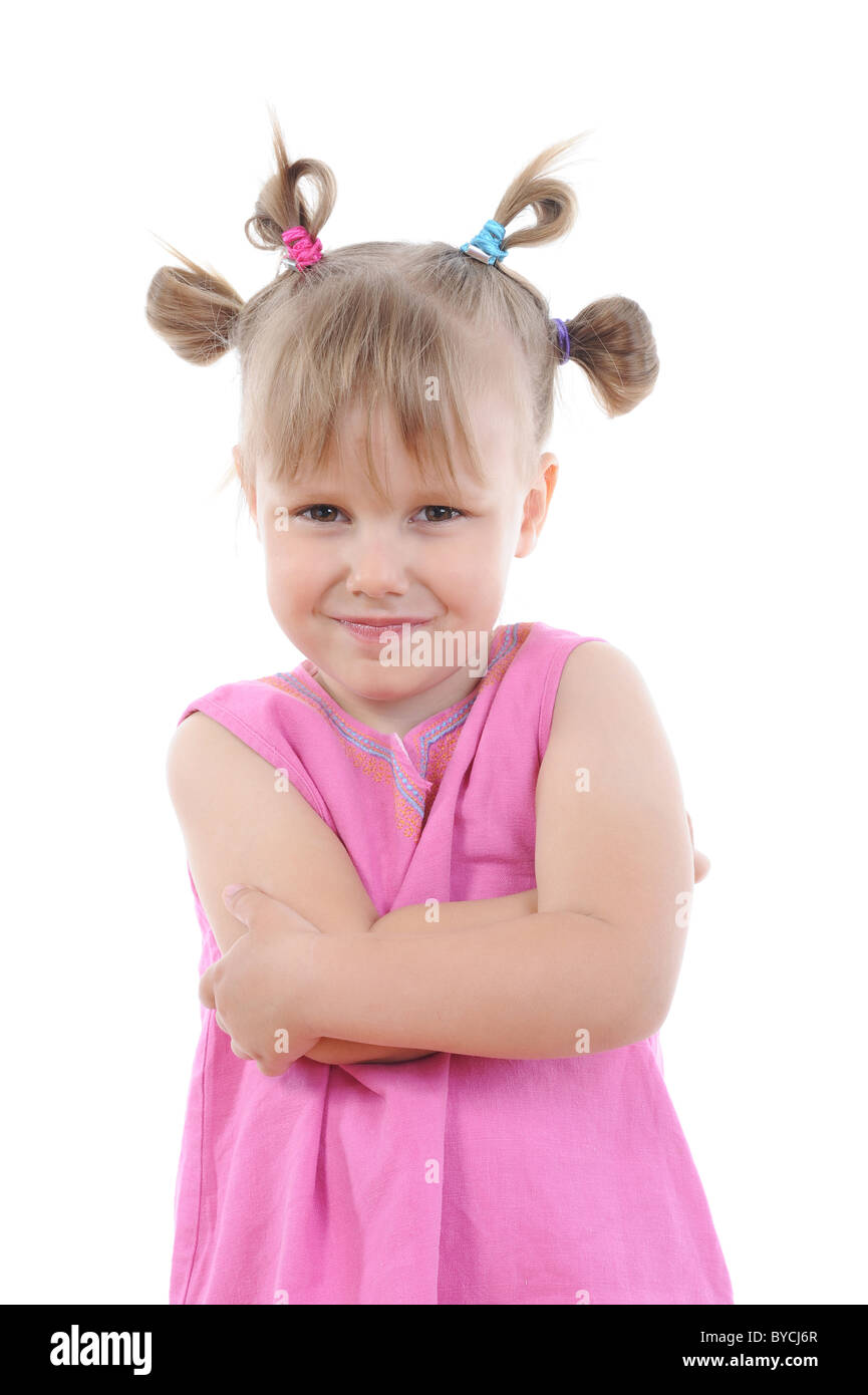 Funny girl in pink Stock Photo - Alamy