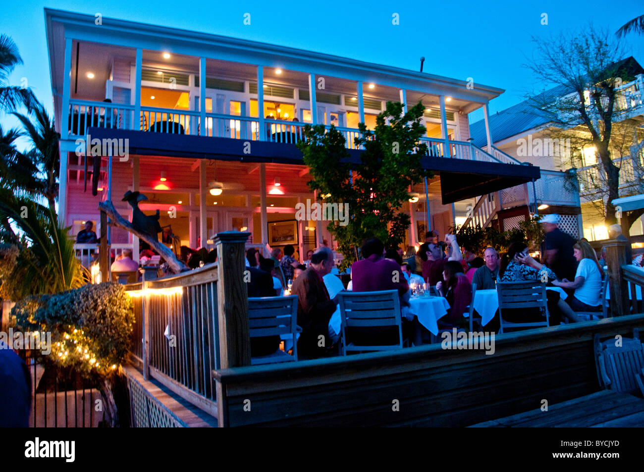 Outdoor Photo Of Louie S Backyard Restaurant In Key West Florida At Stock Photo Alamy